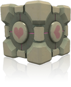 Poxa Dr. Freeman, toma um Companion Cube pra você não ficar muito triste