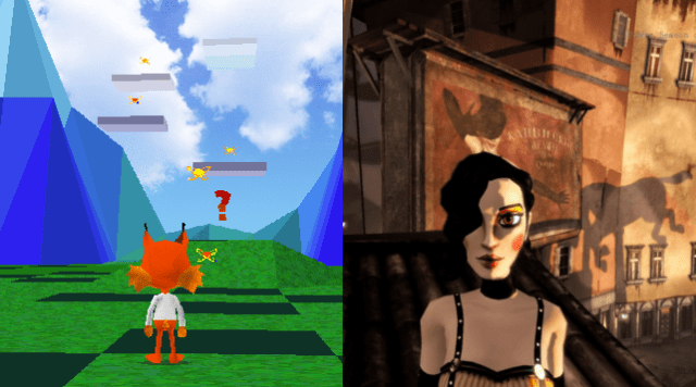 Dramatização de como me senti vendo o jogo rodando no PS4.